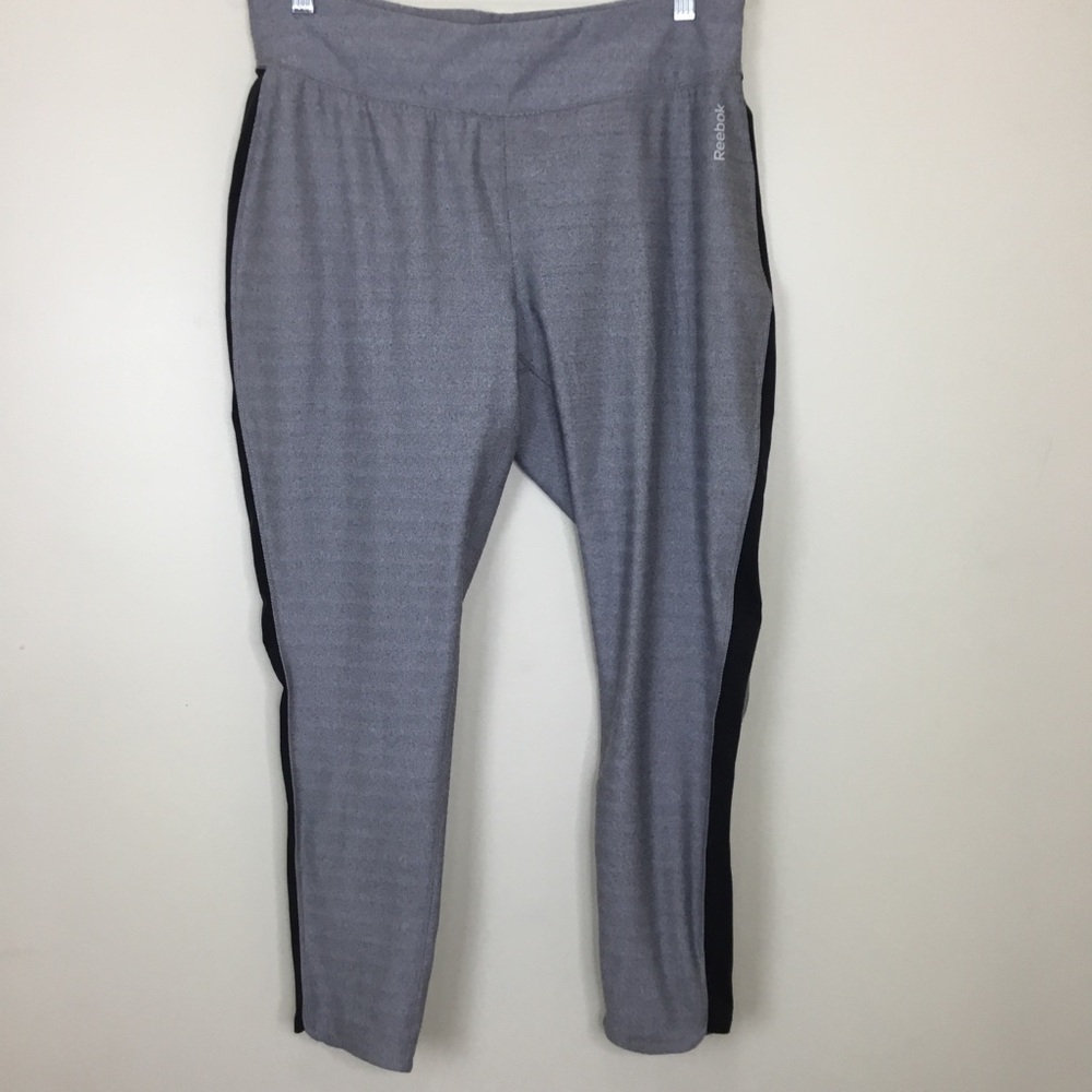 Reebok Herringbone Gray Athletic Leggings
